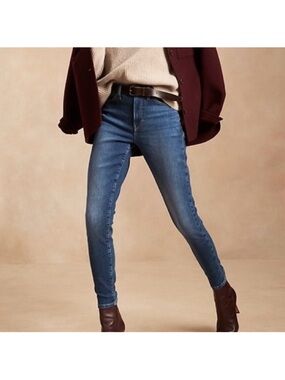 Banana Republic high rise skinny ankle jeans
